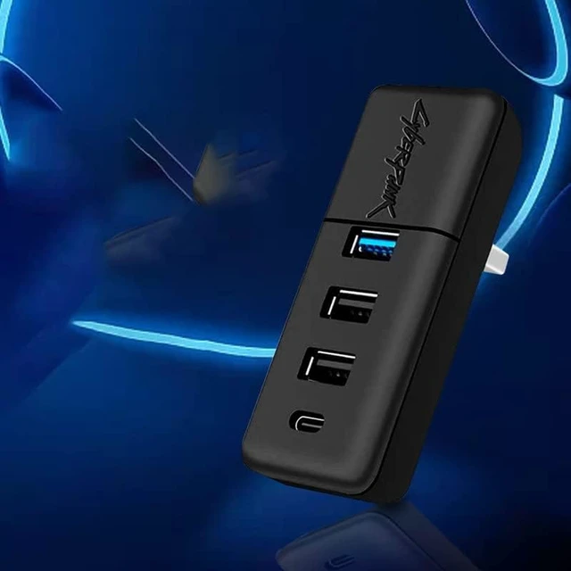 Alt view image 3 of 4 - for Tesla modely/3 Glovebox Docking Station 4-in-1 USB Hub HUB Converter Head Multi-Port Glovebox Hub Flash Drive Docking Station (3Y-Black)
