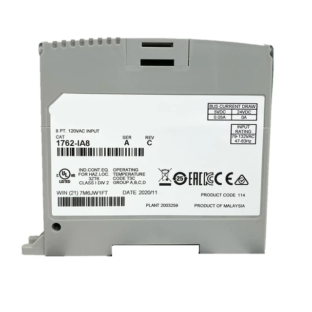 Alt view image 2 of 6 - 1762-IA8 1200 Digital Input Module 120VAC 8PT Sealed in Box with One Year Warranty