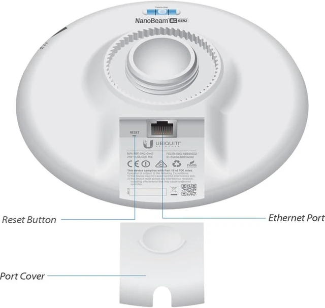 Alt view image 4 of 6 - Ubiquiti NanoBeam ac Gen2 High-Performance airMAX ac Bridge (NBE-5AC-Gen2-US)