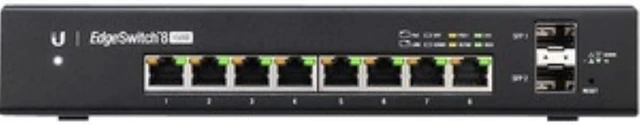 Main image of Ubiquiti EdgeSwitch 8, 8-Port Managed PoE+ Gigabit Switch with SFP, 150W (ES-8-150W),White