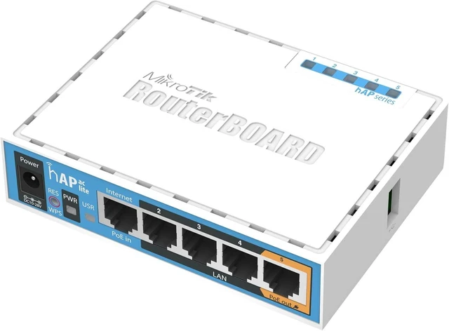 Main image of MikroTik hAP ac lite Dual-concurrent Access Point (RB952Ui-5ac2nD-US)