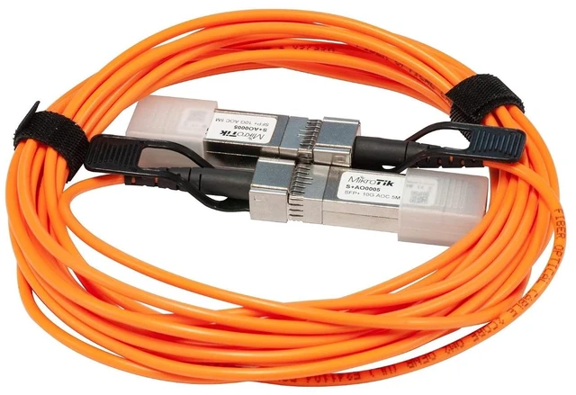 Main image of MikroTik SFP+ 5m Active Optics Direct Attach Cable