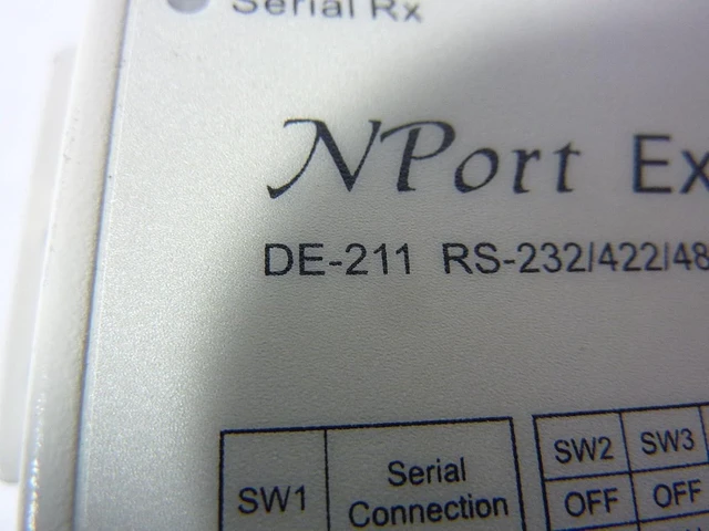 Alt view image 4 of 4 - Moxa NPORT DE-211 Serial Device SERVERNEW in A Box- Without Power Adapter
