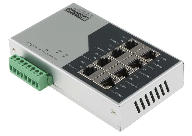 Alt view image 3 of 4 - Phoenix Contact, 2832771, FL Switch SF 8TX Industrial Ethernet Switch, 8 TP RJ45 Ports, Automatic Detection of Data Transmission Speed of 10 or 100 Mbps (RJ45), autocrossing Function