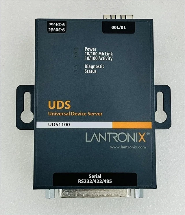 Main image of Lantronix UDS1100/UDS2100 Device Server - 1- or 2-Port Serial-to-Ethernet Device Server, RS-232/422/485, 10/100 Ethernet with 15 kV ESD Protection; UDS2100 Supports PoE - UD1100002-01