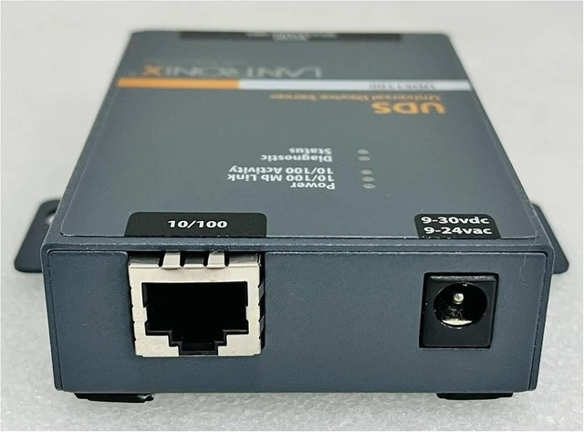 Alt view image 2 of 6 - Lantronix UDS1100/UDS2100 Device Server - 1- or 2-Port Serial-to-Ethernet Device Server, RS-232/422/485, 10/100 Ethernet with 15 kV ESD Protection; UDS2100 Supports PoE - UD1100002-01