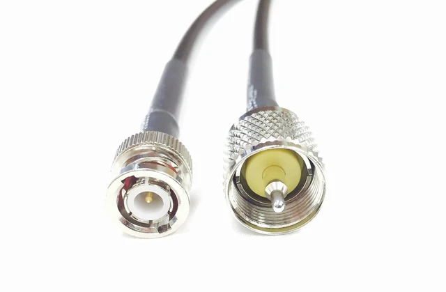 Alt view image 3 of 4 - BNC to UHF PL259 CB or Ham Radio Jumper Times Microwave Cable LMR240 (RG8X) Ultraflex (50 Foot)