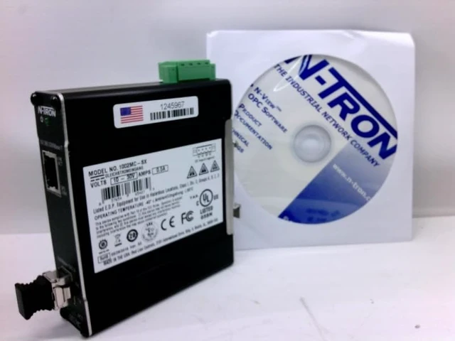 Alt view image 2 of 2 - Industrial Media Converter, Rj45, Din - 1002MC-SX