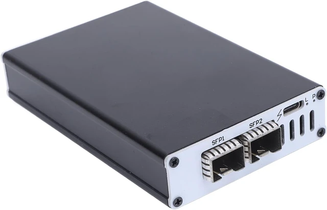 Alt view image 2 of 7 - 25G Thunderbolt 3 to SFP 25 Gigabit Ethernet Adapter, for Thunderbolt 3 to RJ45 Network Adapter, for High Speed Network Connections, Compatible with 3 4 USB4 (Dual