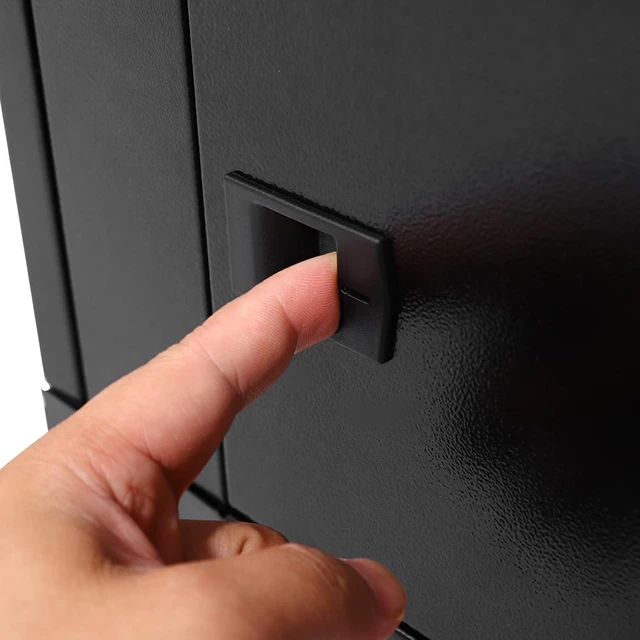 Alt view image 6 of 7 - 4U Wall Mount Network Server Cabinet IT Network Rack Enclosure Lockable Door and Side Panels Black for Computer Electronics Equipment Data Rack Networking up to 110.23lbs Capacity-23.62x23.62x9.45inch