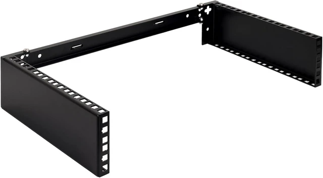 Main image of RackPath 2U Wall Mount Network Rack - Patch Panel Bracket for Server and Network Equipment 11.25 inch Deep Heavy Duty 150lbs Capacity