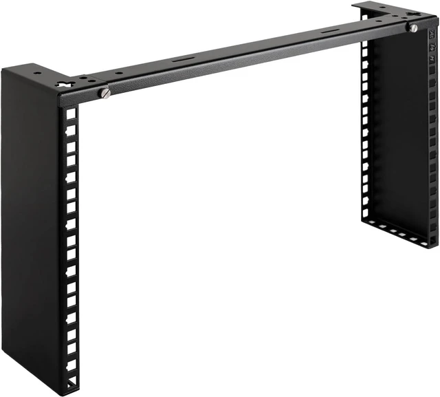 Alt view image 2 of 6 - RackPath 2U Wall Mount Network Rack - Patch Panel Bracket for Server and Network Equipment 11.25 inch Deep Heavy Duty 150lbs Capacity