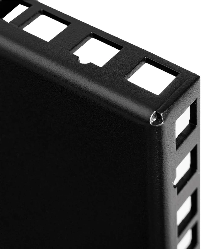 Alt view image 6 of 6 - RackPath 2U Wall Mount Network Rack - Patch Panel Bracket for Server and Network Equipment 11.25 inch Deep Heavy Duty 150lbs Capacity