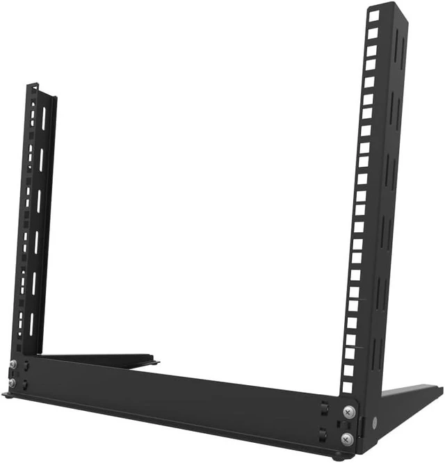 Alt view image 4 of 6 - RackSolutions 8U Open Frame 2 Post Desktop Rack for Networking and AV Equipment