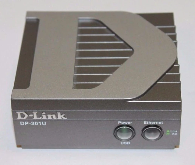 Alt view image 4 of 5 - D-Link DP-301U 10/100TX 1-USB Port Print Server