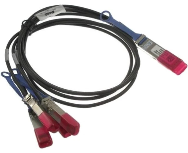 Main image of Axiom - Ethernet 100GBase-CR4 cable - QSFP28 to SFP28 - 3.3 ft - twinaxial - for Dell EMC Networking Z9100-ON, Networking S6100-ON