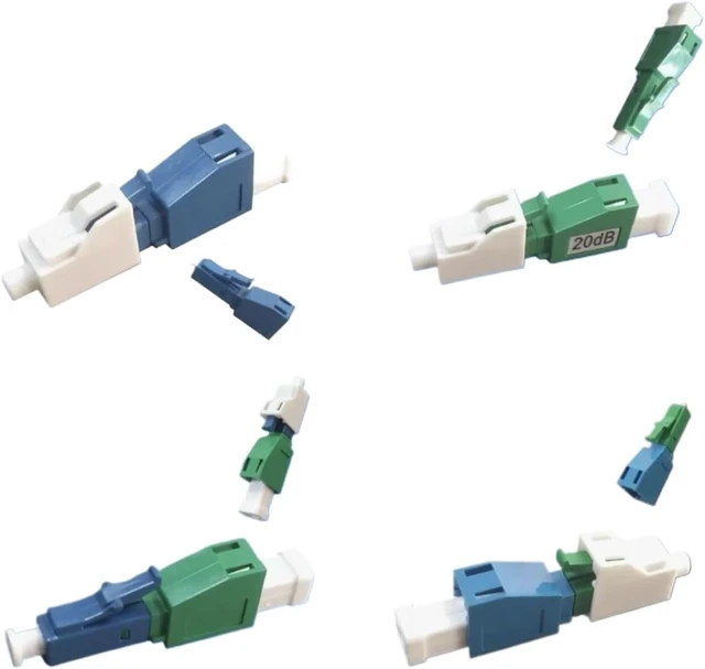 Alt view image 2 of 2 - LC/UPC Attenuator 10pcs Female to Male LCA FM Fiber Optic Attenuator 0-30dB for Radio TV Networking (10db, UPC Female-APC Male)