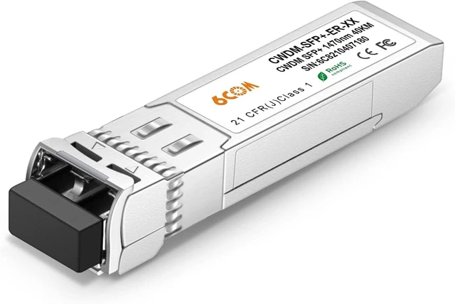 Main image of 6COMGIGA 10G CWDM SFP+ 1350nm 40km DOM LC SMF Transceiver Module for Cisco CWDM-SFP10G-1350