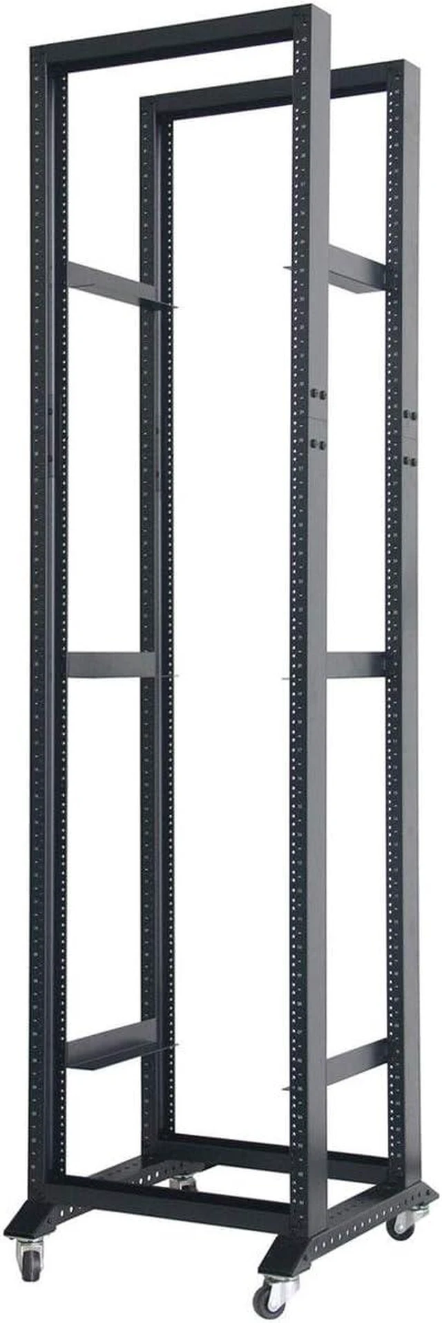 Alt view image 2 of 6 - 42U Open Frame Data Network Server Rack 800MM Deep 4 Post 1Pair of L-Rails