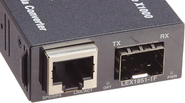 Alt view image 2 of 4 - FXC inc. Gigabit SFP to RJ45 Fiber Media Converter,1000BASE-SX,Made in Japan,Durable Metal Casing,Auto-Negotiation,LightEdgeXchange1000Series,LEX1851-1F