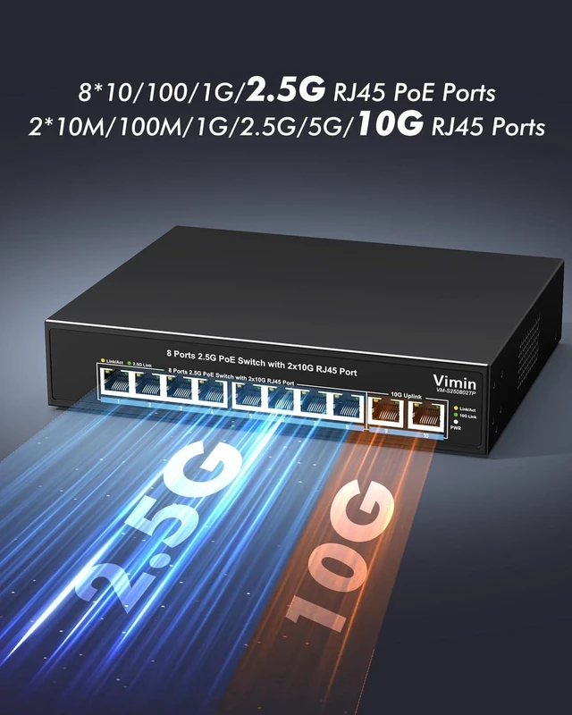 Alt view image 5 of 7 - 8-Port 2.5G PoE+ Switch