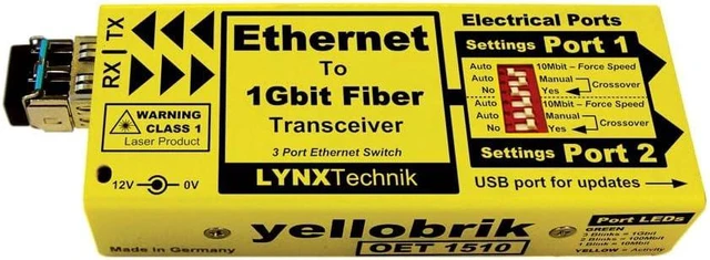 Main image of Ethernet to Fiber Transceiver (Switch) (OET 1510)