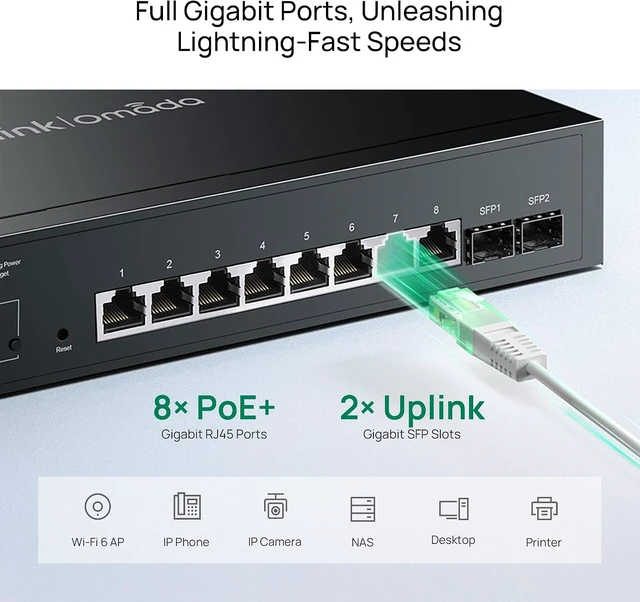 Alt view image 2 of 7 - TP-Link TL-SG2210MP