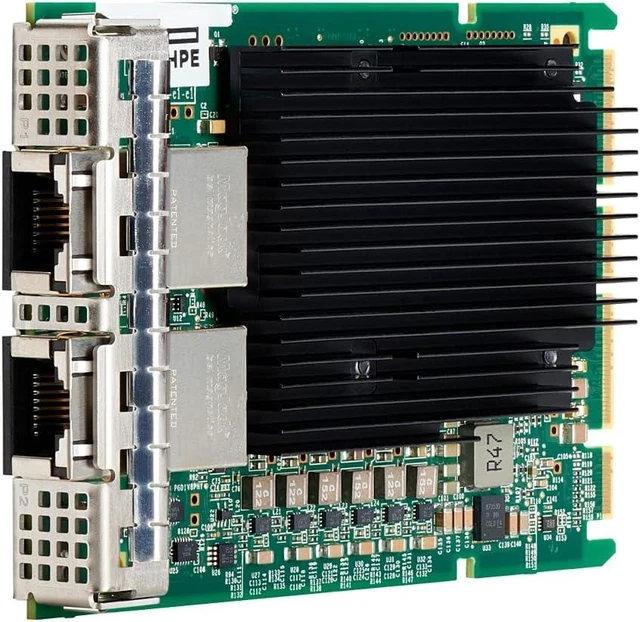 Main image of HPE Broadcom BCM57416 Ethernet 10Gb 2-Port Base-T OCP3 Adapter for HPE - PCI Express 3.0 x8-2 Port(s) - 2 - Twisted Pair - OCP 3.0 Bracket Height - 10GBase-T - Plug-in Card