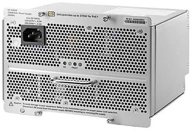 Main image of HPE 5400R 700W PoE+ zl2 Power Supply - 700 W - 120 V AC, 230 V AC