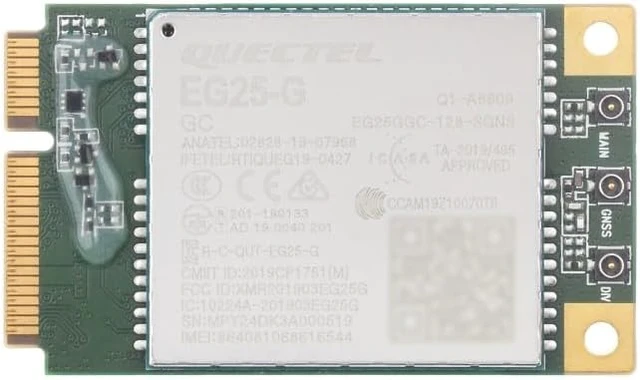 Alt view image 4 of 7 - PCIe to MiniPCIe/Gigabit Ethernet/USB 3.2 Gen1 HAT for Raspberry Pi 5, Supports MiniPCIe Interface 4G Module, High-Speed Networking, EG25-G mPCIe Module Include (EG25-G 4G GbE USB3.2 HAT+)