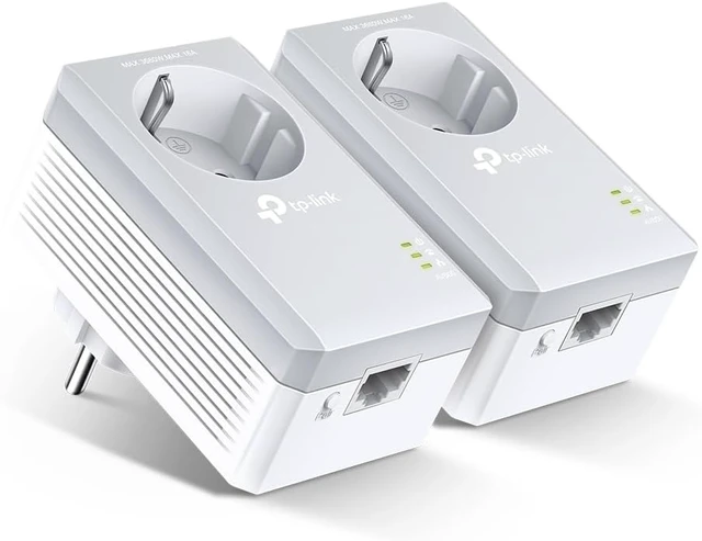 Alt view image 2 of 6 - TP-Link 500MBit Powerline Nano Adapter Schuko Kit