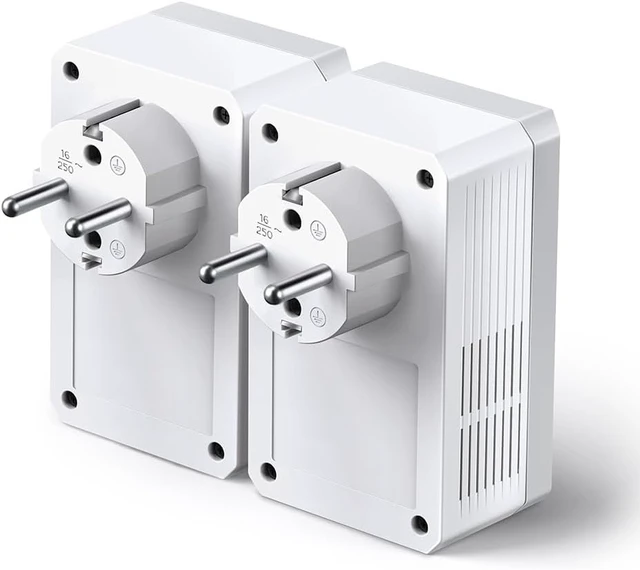 Alt view image 3 of 6 - TP-Link 500MBit Powerline Nano Adapter Schuko Kit