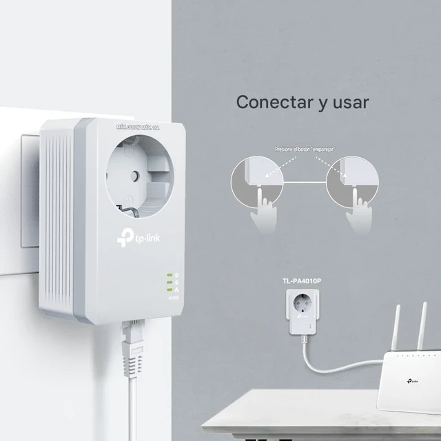 Alt view image 5 of 6 - TP-Link 500MBit Powerline Nano Adapter Schuko Kit