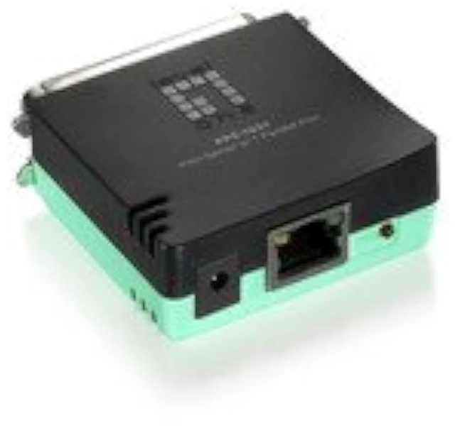 Main image of QualConnect Parallel Print Server, 1 Parallel Port, One 10/100 Fast Ethernet RJ45 Port