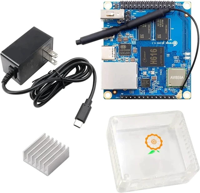 Main image of Orange Pi Zero 2 Development board 1GB RAM with Allwinner H616 Chip,Support BT, Wif,Android 10,Ubuntu,Debian OS Single Board (Zero2+Heat Sink+Power Supply+Case)