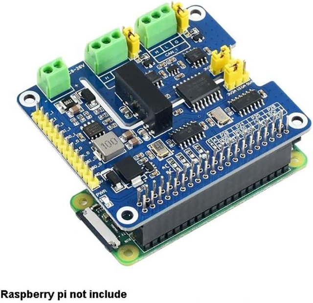 Alt view image 5 of 7 - waveshare 2-Channel(2-CH) Isolated CAN FD Expansion HAT for Raspberry Pi with Multi Onboard Protection Circuits Original CAN 2.0 Protocol up to 8Mbps Data Rate