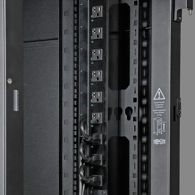 Alt view image 4 of 4 - Tripp Lite SRVRTBAR 42U Rack Enclosure Server Cabinet Vertical Cable Management Bars