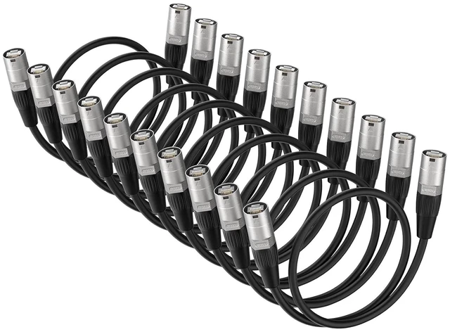 Main image of Ethercon Cable, Shielded Cat 5e Ethernet Cable Compatible with EtherCON RJ45 Connectors in Silvery for Professional Audio, Video and Networking Applications (10, 1.64FT)