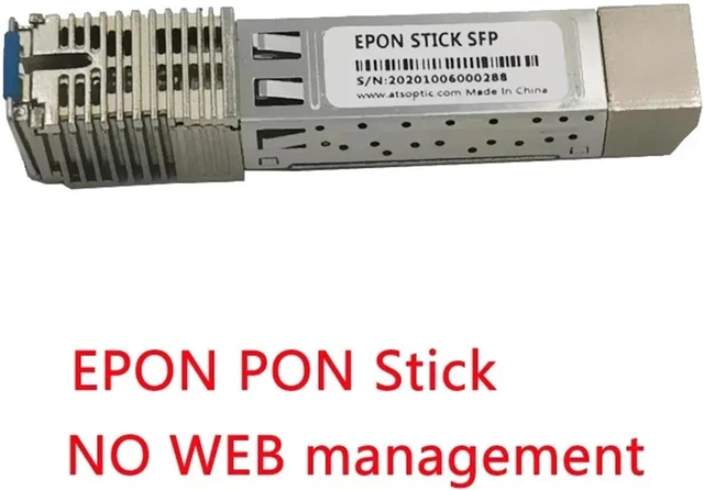 Alt view image 2 of 7 - SFP Module PON Stick EPON GPON XPON SFP ONU Stick with MAC PPPoE IPoE HGU SC Connector pon Module 1490/1330nm 1.25Gbps 802.3ah(EPON)