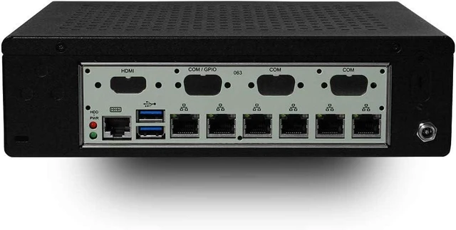 Alt view image 2 of 4 - MITXPC Headless Fanless Networking PC w/ 6 x Intel GbE LAN for IoT, Networking