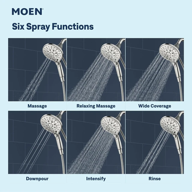 Alt view image 5 of 7 - Moen Engage Spot Resist Brushed Nickel Handheld Showerhead