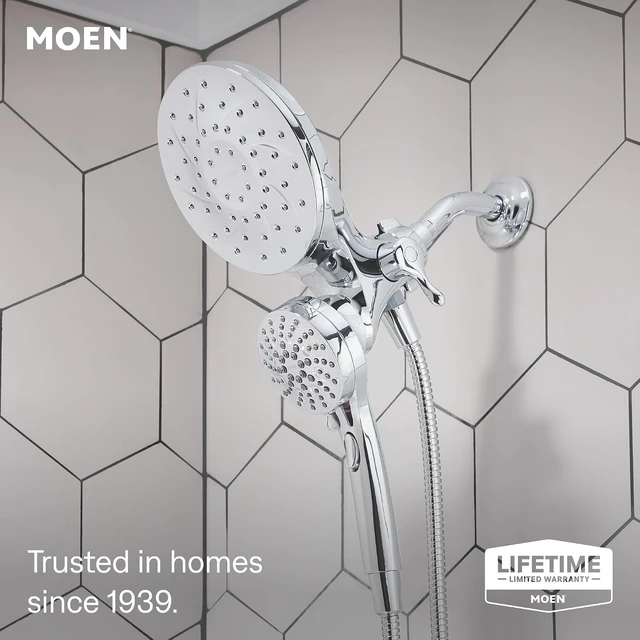 Alt view image 2 of 7 - Moen 26009 Engage Magnetix Chrome 2-in-1 Rain Shower Head & Handshower