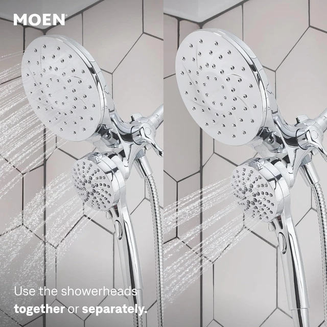 Alt view image 4 of 7 - Moen 26009 Engage Magnetix Chrome 2-in-1 Rain Shower Head & Handshower