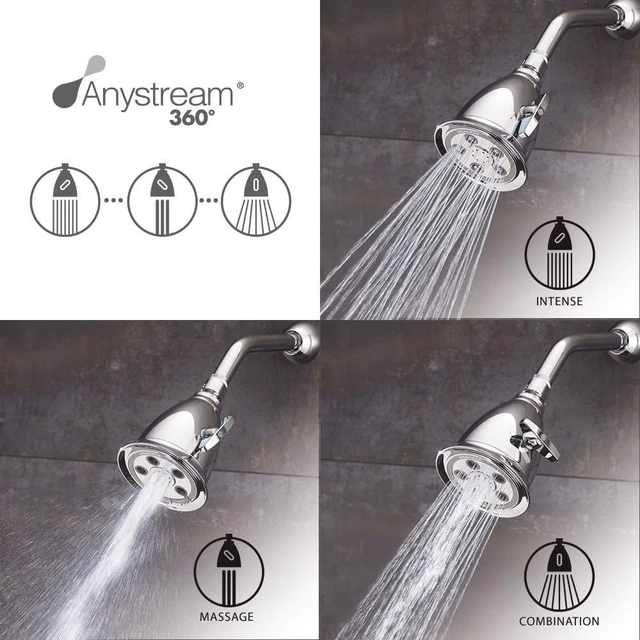 Alt view image 2 of 4 - Speakman S-2005-HB-BC Hotel Anystream High Pressure 2.5 GPM Adjustable Shower Head, Brushed Chrome