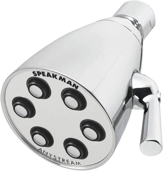 Main image of Speakman S-2252 Signature Icon Anystream Adjustable High Pressure Shower Head-2.5 GPM Solid Brass Replacement Bathroom Showerhead, Polished Chrome Finish