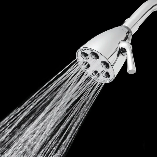 Alt view image 3 of 7 - Speakman S-2252 Signature Icon Anystream Adjustable High Pressure Shower Head-2.5 GPM Solid Brass Replacement Bathroom Showerhead, Polished Chrome Finish