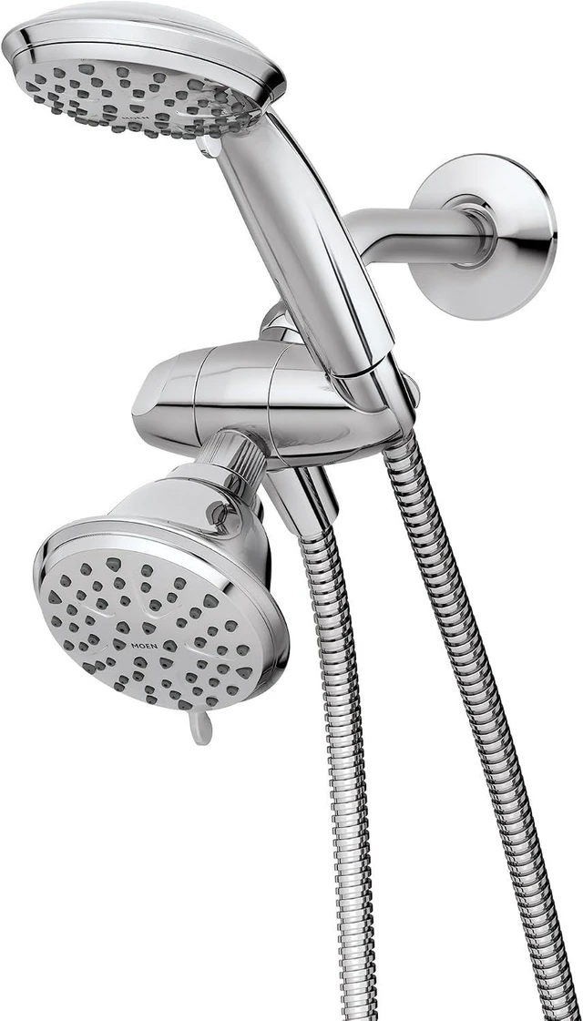 Main image of Moen Attune Dual Shower Head with Handheld Sprayer Combo, 6 Handheld Spray Settings & 8 Function Shower Head, Chrome Finish, 218C0