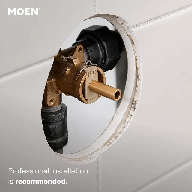 Alt view image 7 of 7 - Moen Brushed Nickel Eco-Performance 5-Function Handheld Removable Shower Head, Adjustable 30-Inch Slide Bar and 69-Inch Long Hose, 3558EPBN