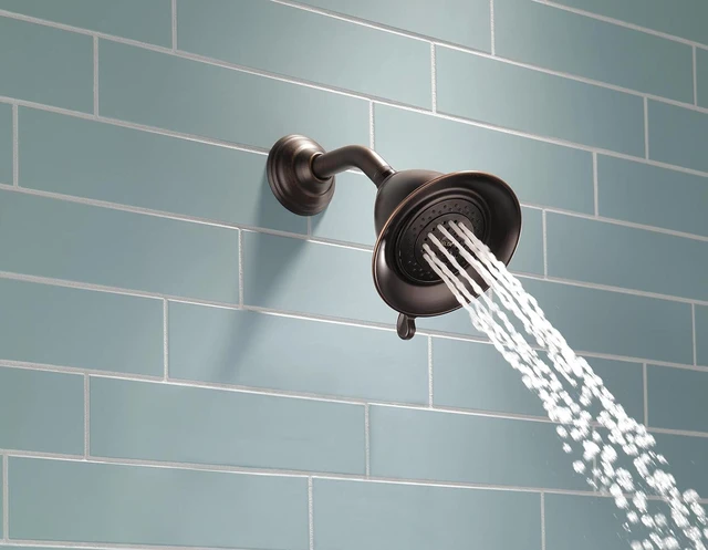 Alt view image 7 of 7 - Delta Faucet 3-Spray Touch-Clean Shower Head, Venetian Bronze RP34355RB