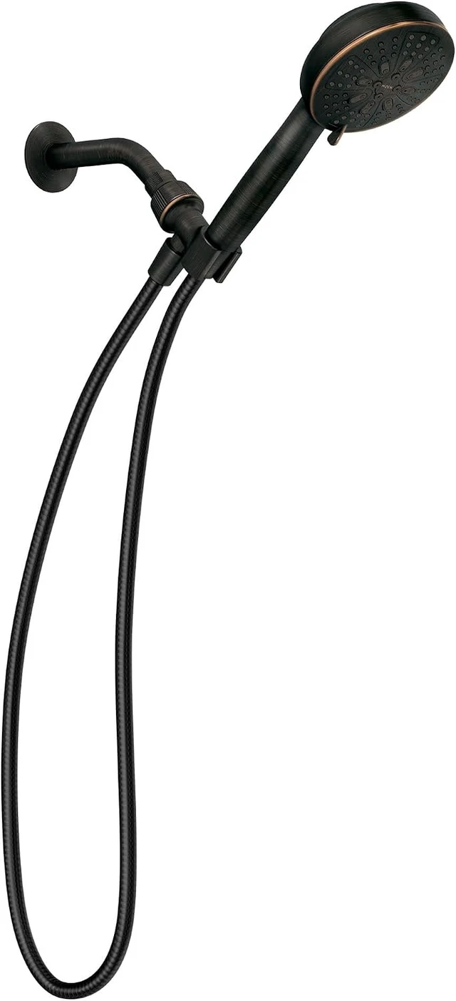 Alt view image 2 of 7 - Moen 200H0BRB Hydro Energetix Handheld Showerhead, Bronze